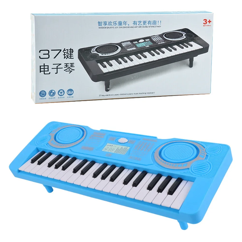 Digital Keyboard 37 Keys Portable LED Display Electronic Piano For Children Educational Toy