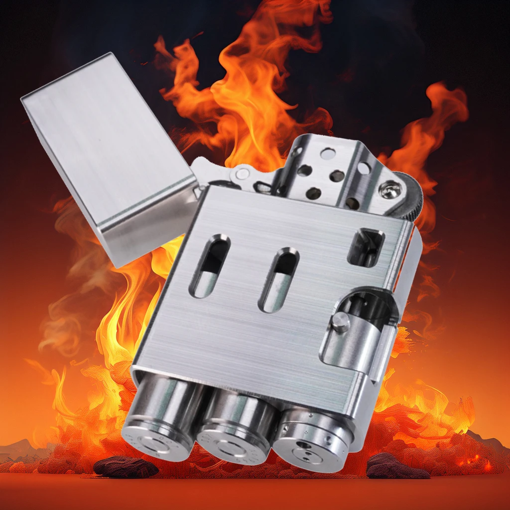 NCN Precision Fuel Lighter Stainless Steel Creative Collection Kerosene Cigarette Lighter Cartridge Filling Design