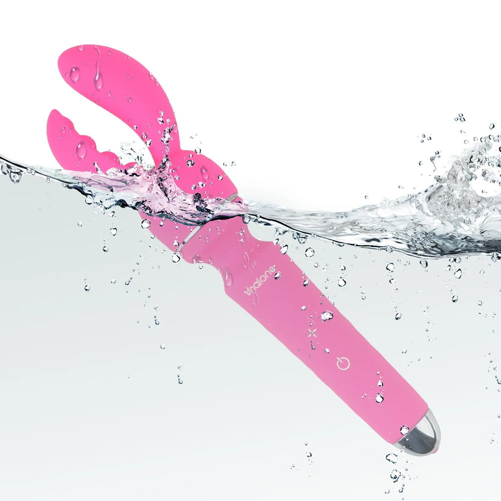 Bacchetta magica da 19 cm con vibratori estensibili per donne Morsetti per capezzoli Stimolatore del clitoride l Plug anale Fema Ana Pug_voghion.com