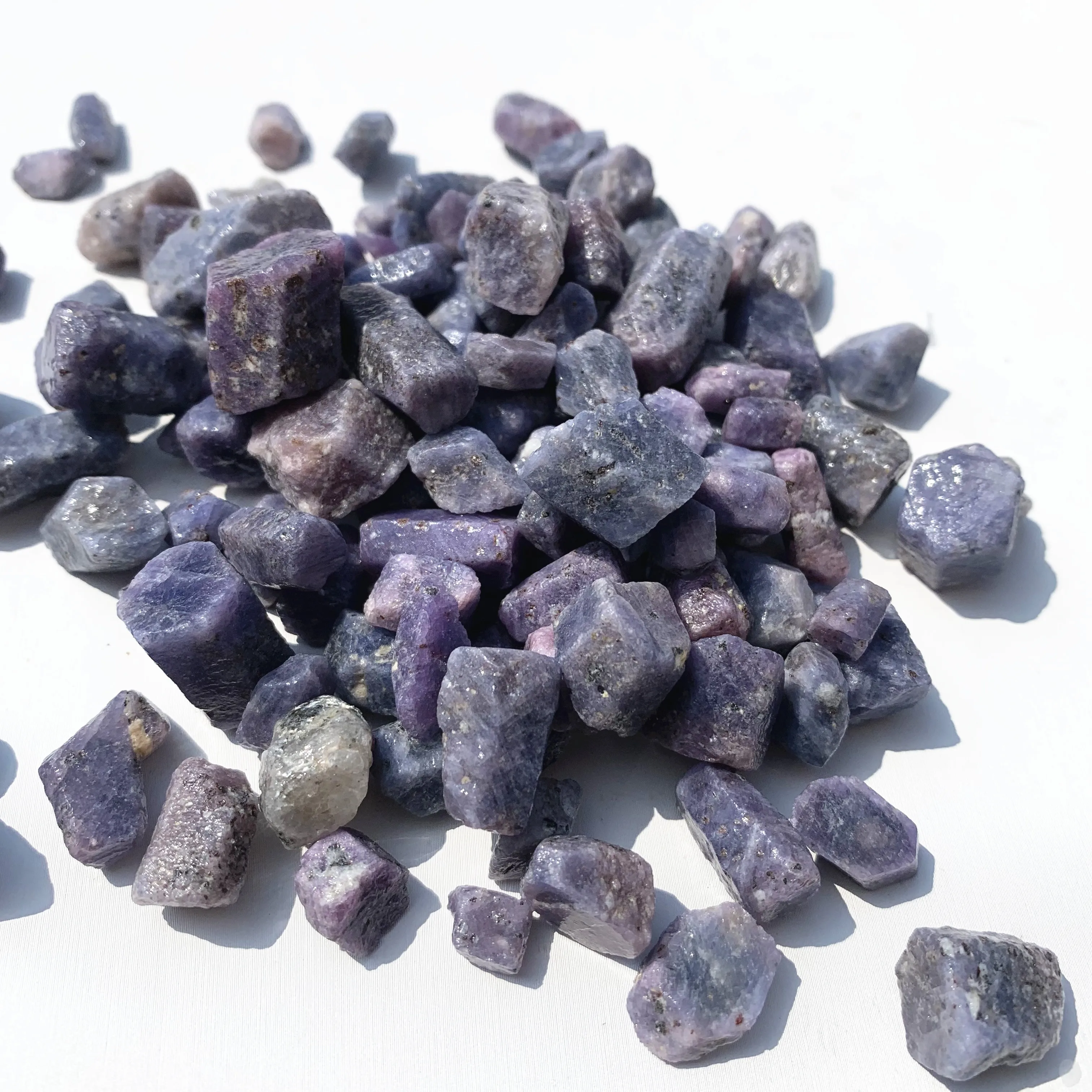 Natural Raw Purple Corundum stones rough mineral crystal for Making Jewelry 4
