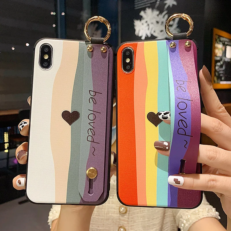 Pretty phone holder case for Samsung galaxy A52 A72 S8 S9 PLUS S10 S20 plus S21 note 8 9 10 NOTE20 ultra A50 A51 A70 A71 cover |