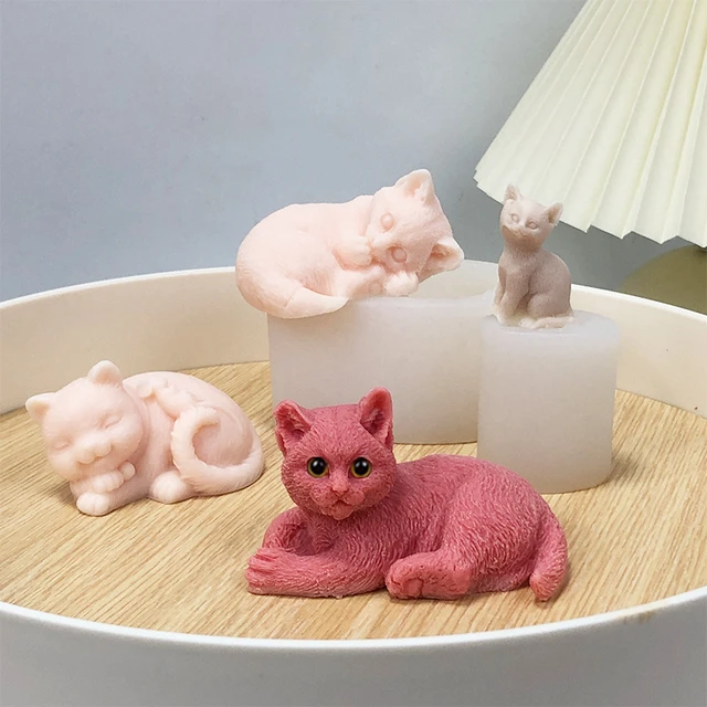 Cute Animal Pet Silicone Candle Mold Cat Dog Fox Shape