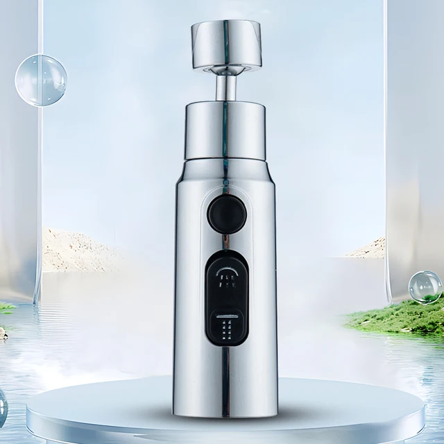 Areatore Rubinetto Cucina 360° - Soffione Con 3 Modalità Acqua, Girevole, Acciaio Inox - Foto 7