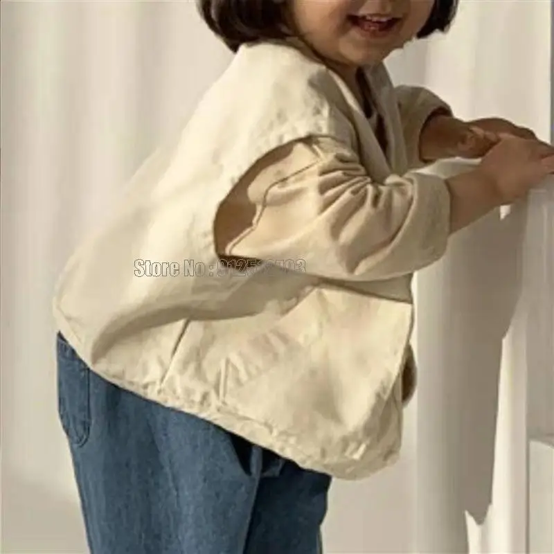 New Baby Sleeveless Denim Vest Casual Kids Jacket Loose Boys Pocket Coat Autumn Fashion Girls Clothes
