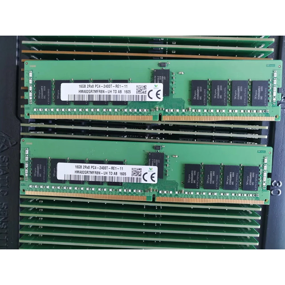 1 Pcs 16G 16GB For SK Hynix RAM 2RX8 PC4-2400T DDR4 2400 ECC REG RDIMM HMA82GR7MFR8N-UH 4 1 Pcs 16G 16GB For SK Hynix RAM 2RX8 PC4-2400T DDR4 2400 ECC REG RDIMM HMA82GR7MFR8N-UH - Image 2