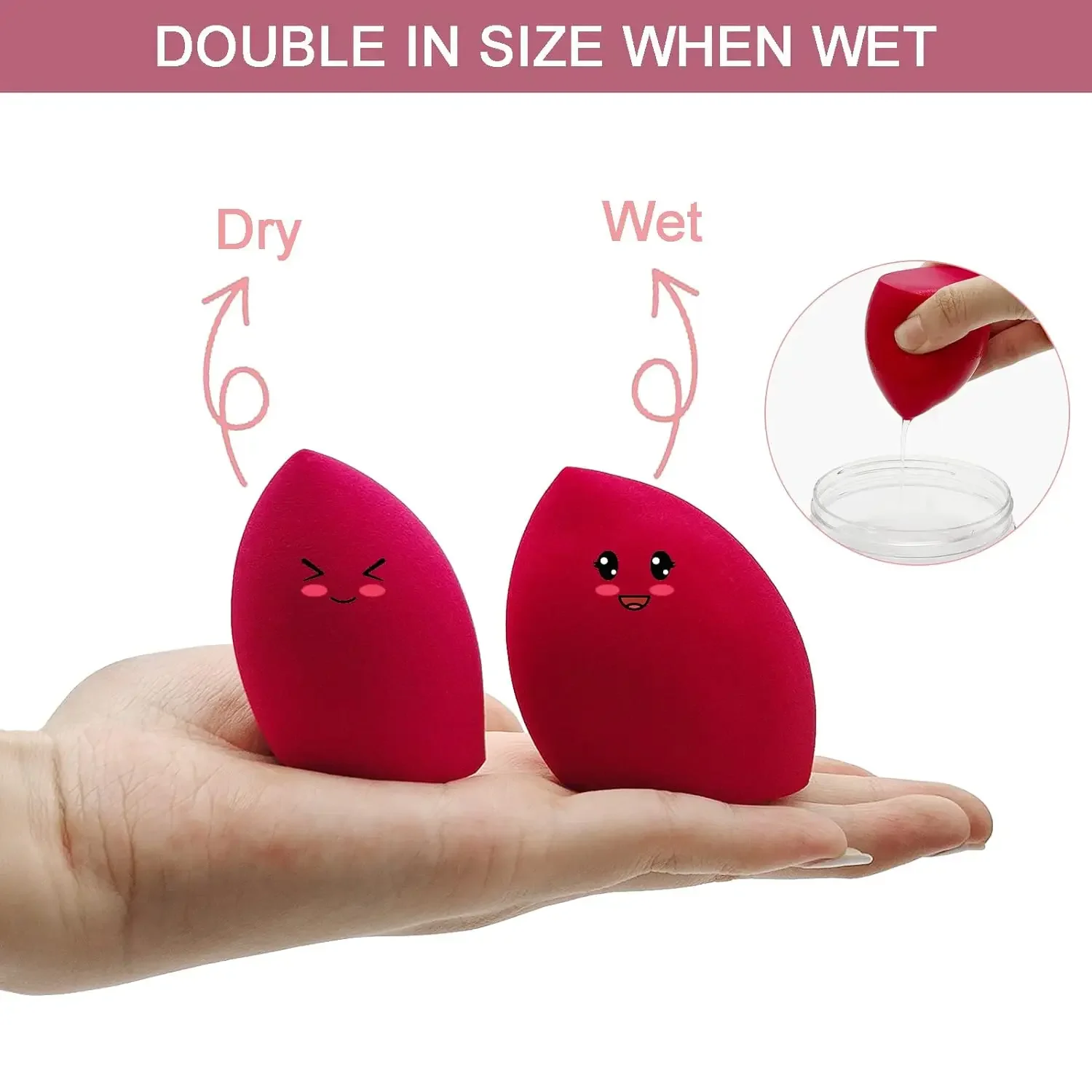 10-Piece Versatile Makeup Sponge Set for Flawless Application of Liquid, Cream, and Powder Products