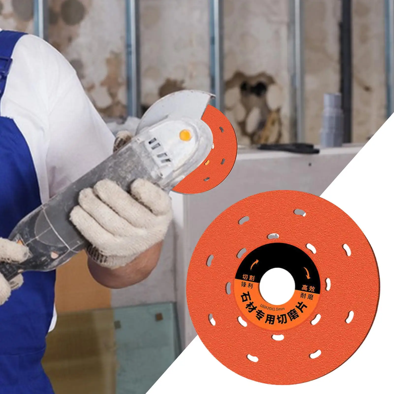 Tile Cutting Disc Rock Slab Cutting Disc for Angle Grinder Abrasive Polishing Saw Multifunctional Pad Trimmer Wheel for Concrete