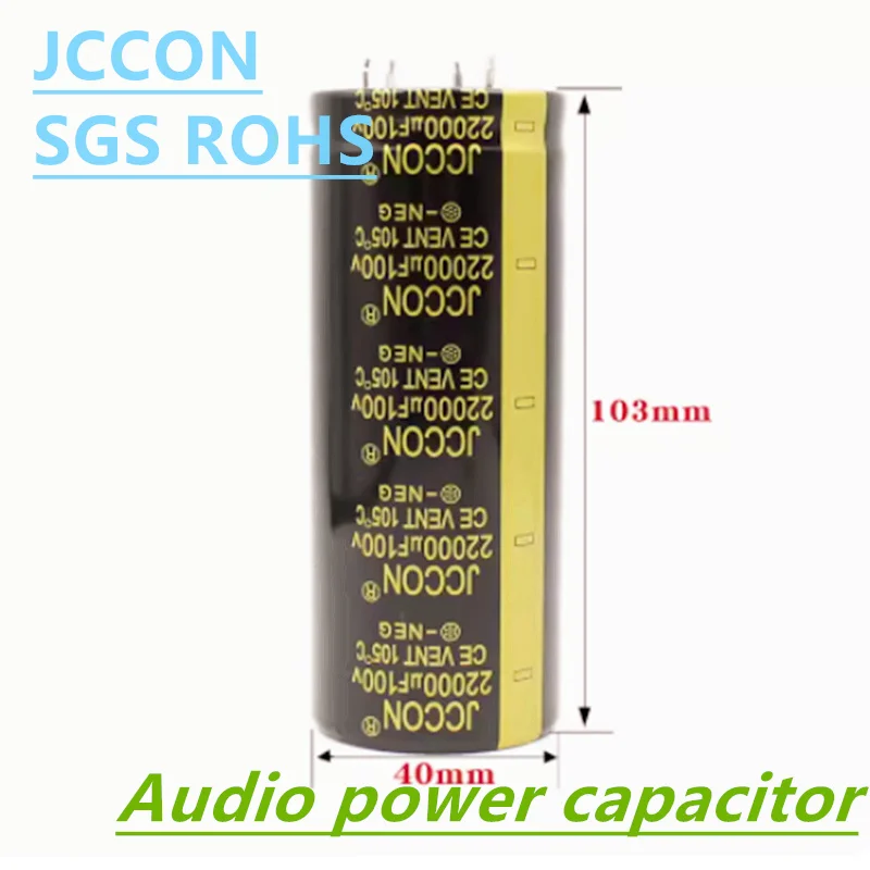 100v15000uf 1Pcs Aluminium Capacitor 100v 22000uf 4-PIN For Power Supply Hifi Amplifier Low ESR