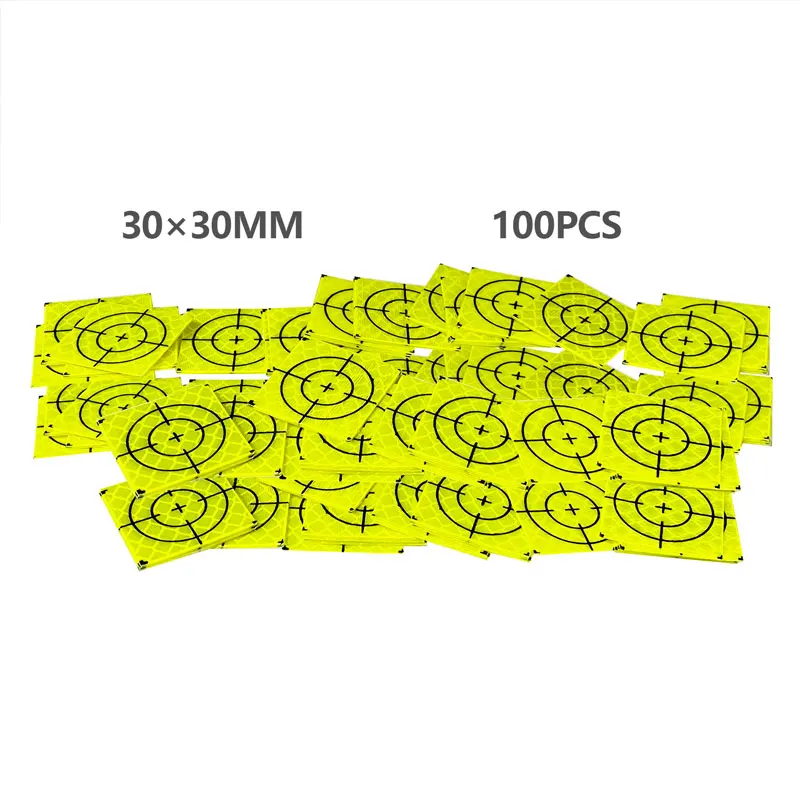 New100pcsSuperPowerGreenReflectorSheet30x30mmReflectiveTape