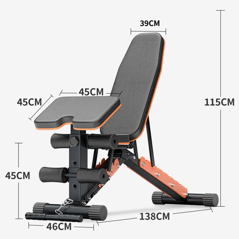 MIYAUP Multi Functional Dumbbell Stool With Adjustable Sit Up Fitness Equipment