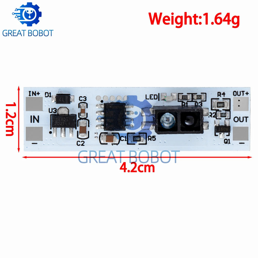 Interruttore tattile Modulo capacitivo 5V-24V 3A LED Lampade di controllo dimmer Componenti attivi Scansione a breve distanza Sweep Sensore manuale Touc - immagine 4