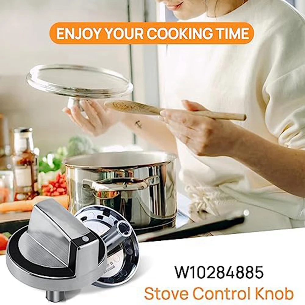 Gas Stove Knob Oven Stove Knob Switch Replacement Parts Gas Oven Control For W10284885 For G7CG3665XS00, G7CG3064XB00