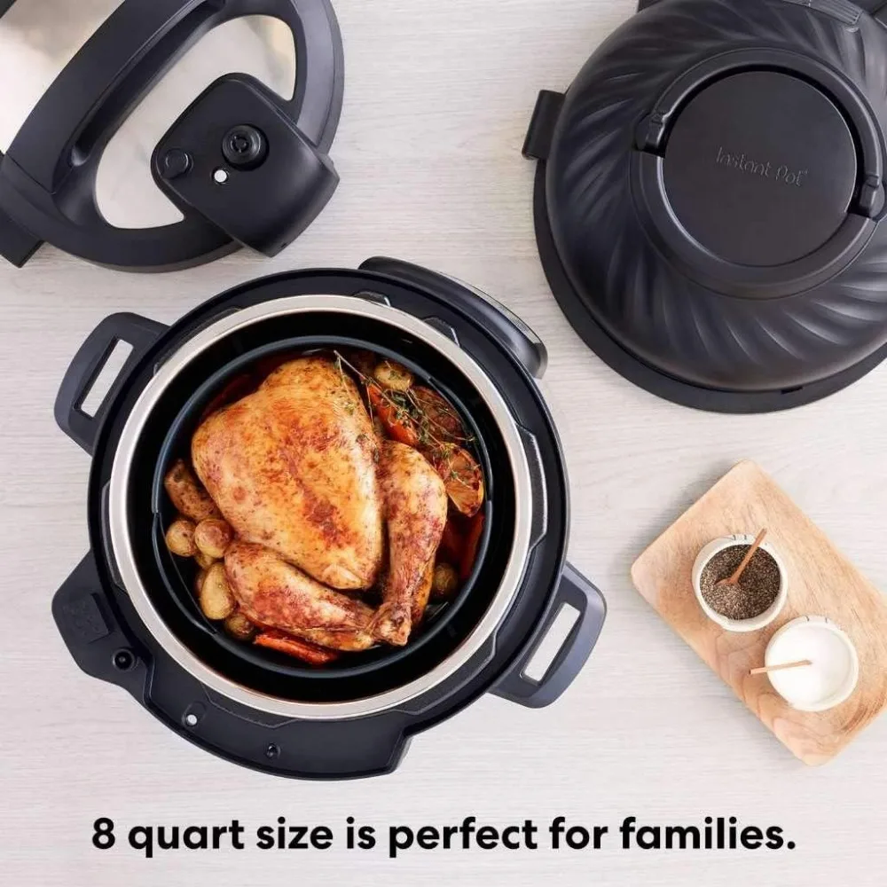 11-in-1 Air Fryer and Electric Pressure Cooker Combo with Multicooker Lids that Fries, Steams, Slow Cooks, Dehydrates 5