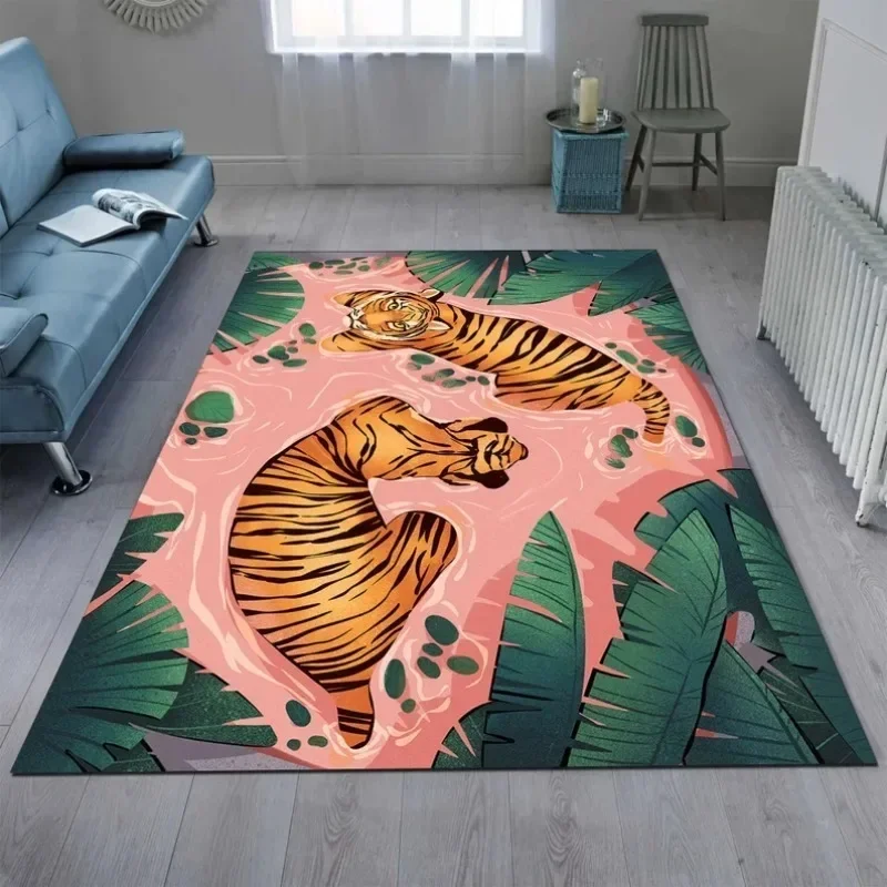 Abstract Decorative Living Room Carpet Nordic Bedroom Bedside Plush Floor Mat Leisure Area Coffee Table Soft Rug Ковер Tapis 러그