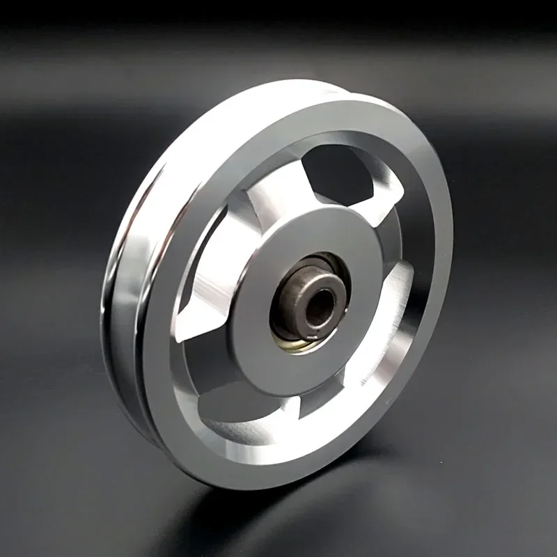 Fitness cable pulley Fitness pulley cable Fitness pulley Fitness equipment parts Universal Diameter 73mm 88mm 95mm 110mm 114mm Aluminium Alloy Bearing Pulley Wheel Cable Fitness Equipment Part