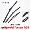 Wiper Front & Rear Wiper Blades Set Kit For Hyundai Tucson MK2 ix35 2010 - 2015 Windshield Windscreen Window 24"+16"+12" 1