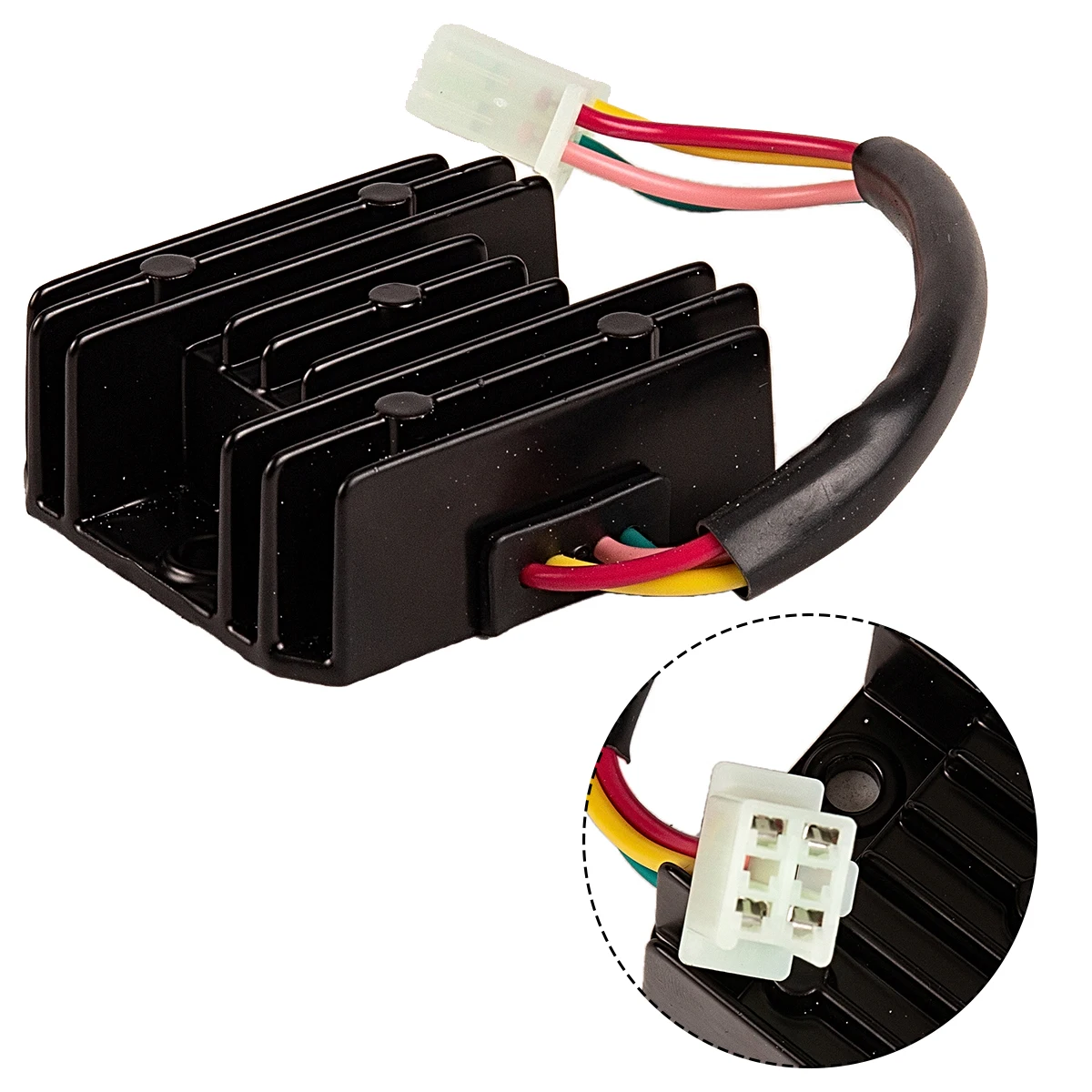 Motorcycle 4 Wires 4 Pins 12 Voltage Regulator Rectifier For 150-250CC Motorcycle Gy6 50 150cc Scooter Moped ATV