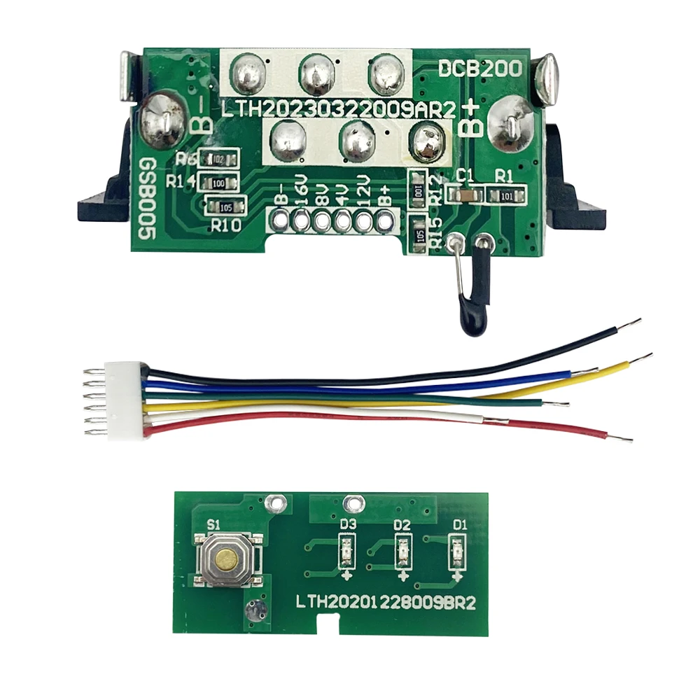 디월트용 리튬 이온 배터리, 15*18650 플라스틱 케이스, PCB 충전 보호 회로 기판 박스 하우징, DCB200, 18V, 20V, DCB203, DCB204