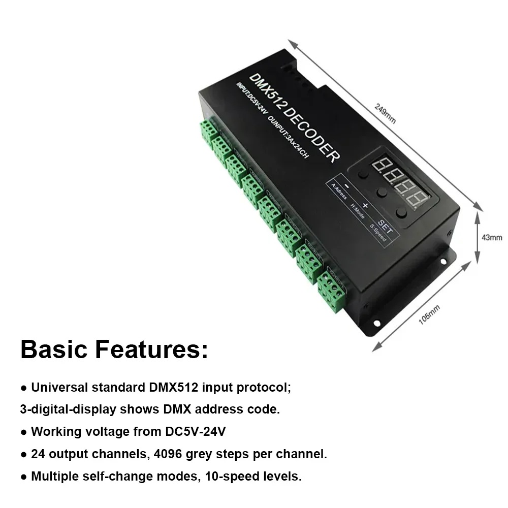 Ledstrip 24v voeding, driver, en wifi controller voor RGB en RGBW
