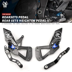 For SUZUKI GSX-R1000 17-21 GSXR1000 GSX R1000 gsx r1000 Rear Sets Heighten Pedal Adjustable Rearsets FootPegs Shift Lever Brake