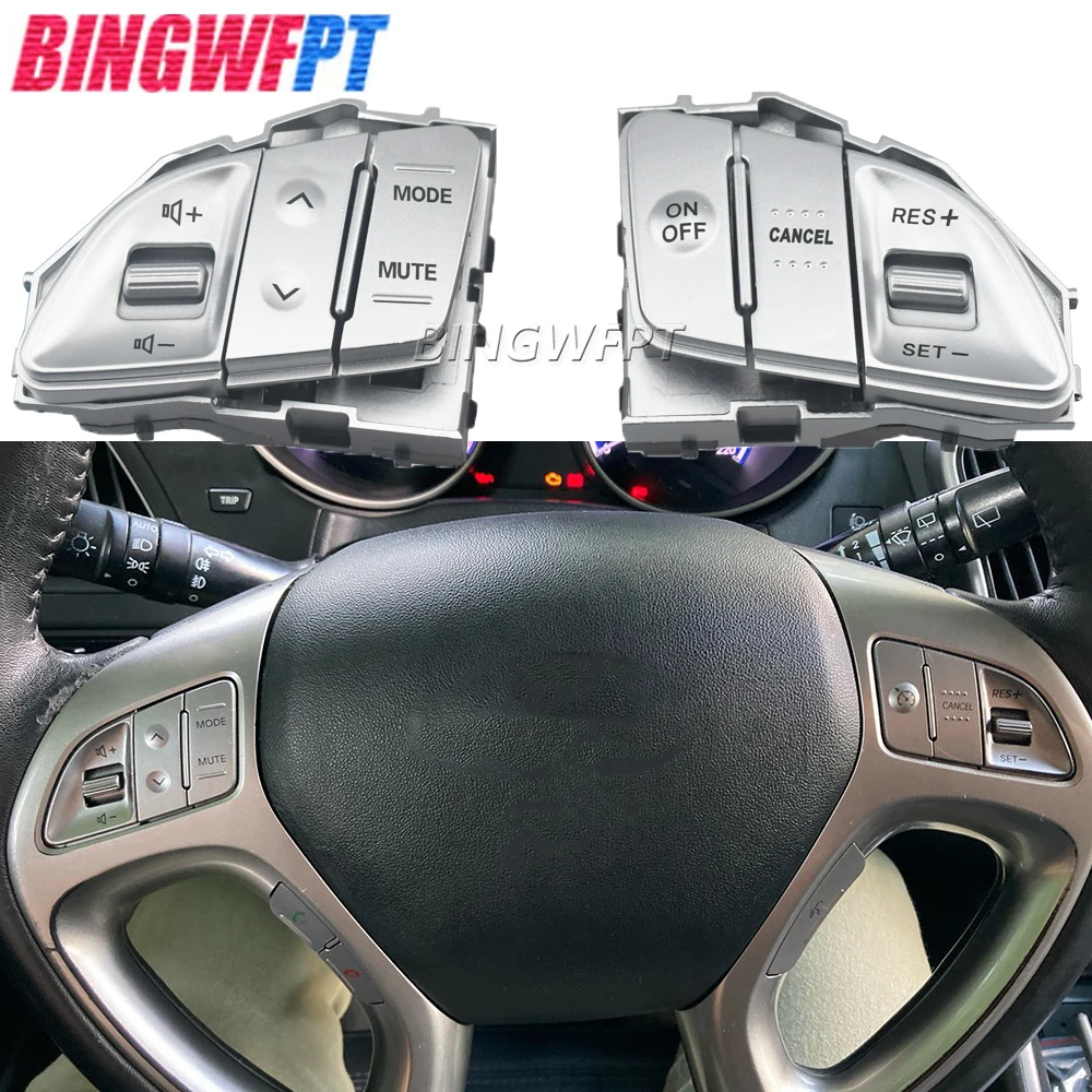 

Для 2010-2015 Hyundai Tucson IX35 OEM 967002S100 Многофункциональная кнопка рулевого колеса Регулировка громкости круиз фиксированная скорость