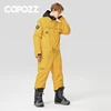 Thick Men Women One-Piece Ski Jumpsuit Outdoor Sports Snowboard Jacket Warm Jump Suit Waterproof Winter Clothes Overalls Hooded 1