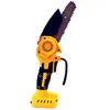 Fit For DeWALT 18V 20V Battery Cordless Chainsaw Mini Electric Chain Saw 6 Inch Woodworking Garden Logging Power Tools 5