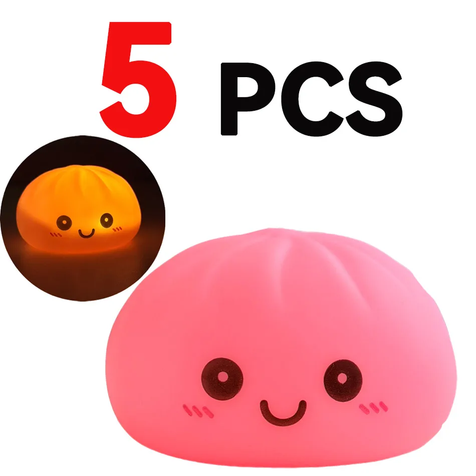 Colorful LED Glowing Dumpling Mood Décor – A Sweet Gift