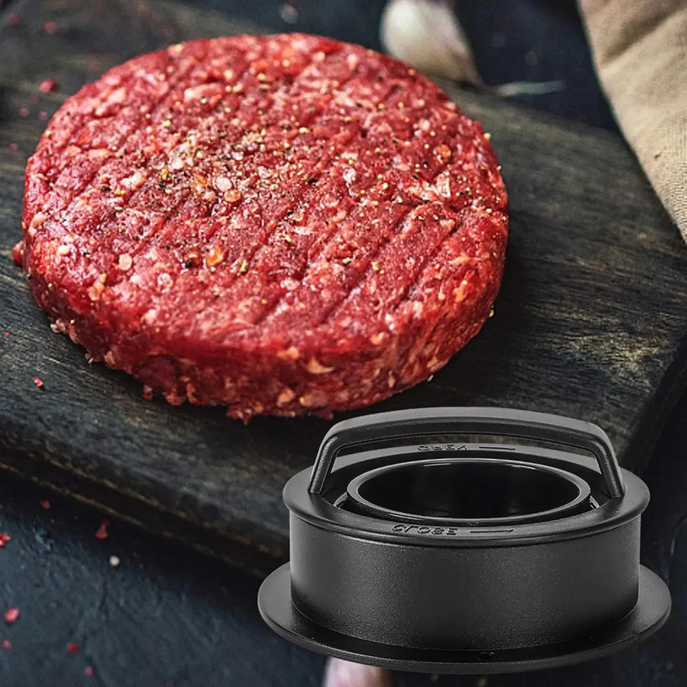 Description Picture 6 of itemHamburger Meat Press Maker Round Shape Non-Stick Stuffed Burger Patties Beef Grill Pie Press Mould Maker Kitchen Accessories