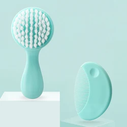 Adorable Eco-friendly Infant Care Brush Set with Soft Bristles (Green)