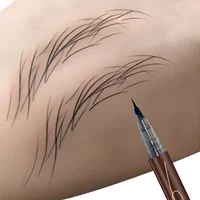 Ultra-fine ultra-fine eyebrow pencil waterproof professional sweat-proof liquid eyeliner Eyebrow dual-purpose durable makeup art 1