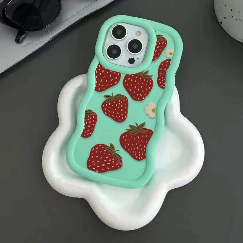 Charming Strawberry Flower Phone Case