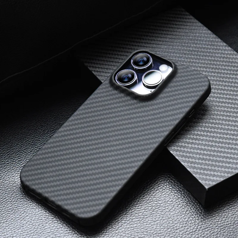 

Suitable for Apple 14promax Kevlar Mobile Phone Shell Aramid Kevlar Carbon Fiber Iphone14 Protective Cover