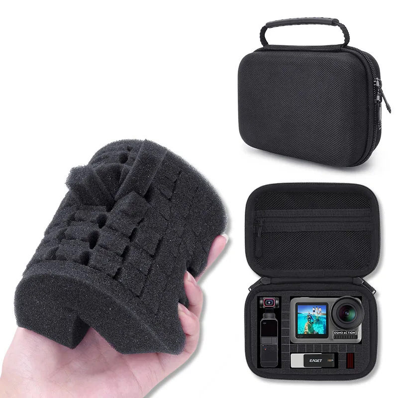 Mobile Power Bank Hard Drive Bolsa Armazenamento Portátil à Prova de Choque Handheld Ptz Drone Case Desktop para Gopro10 2.5 3.5 - Imagem 3