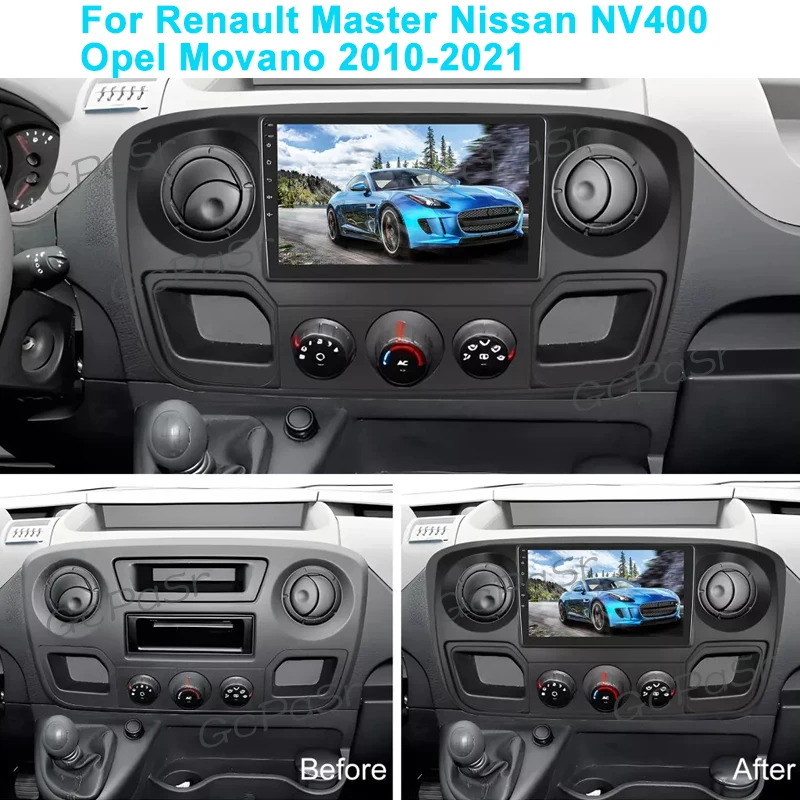 Android 13 For Renault Master Nissan NV400 Opel Movano 2010-2021 Car Radio Multimedia Player Navigation GPS Auto 5G DVD Screen