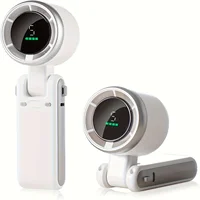Handheld Fan Portable Foldable USB Rechargeable, Ultra Quiet 5-speed Adjustable, 1200mAh Battery (10 Hours Running Time) 7