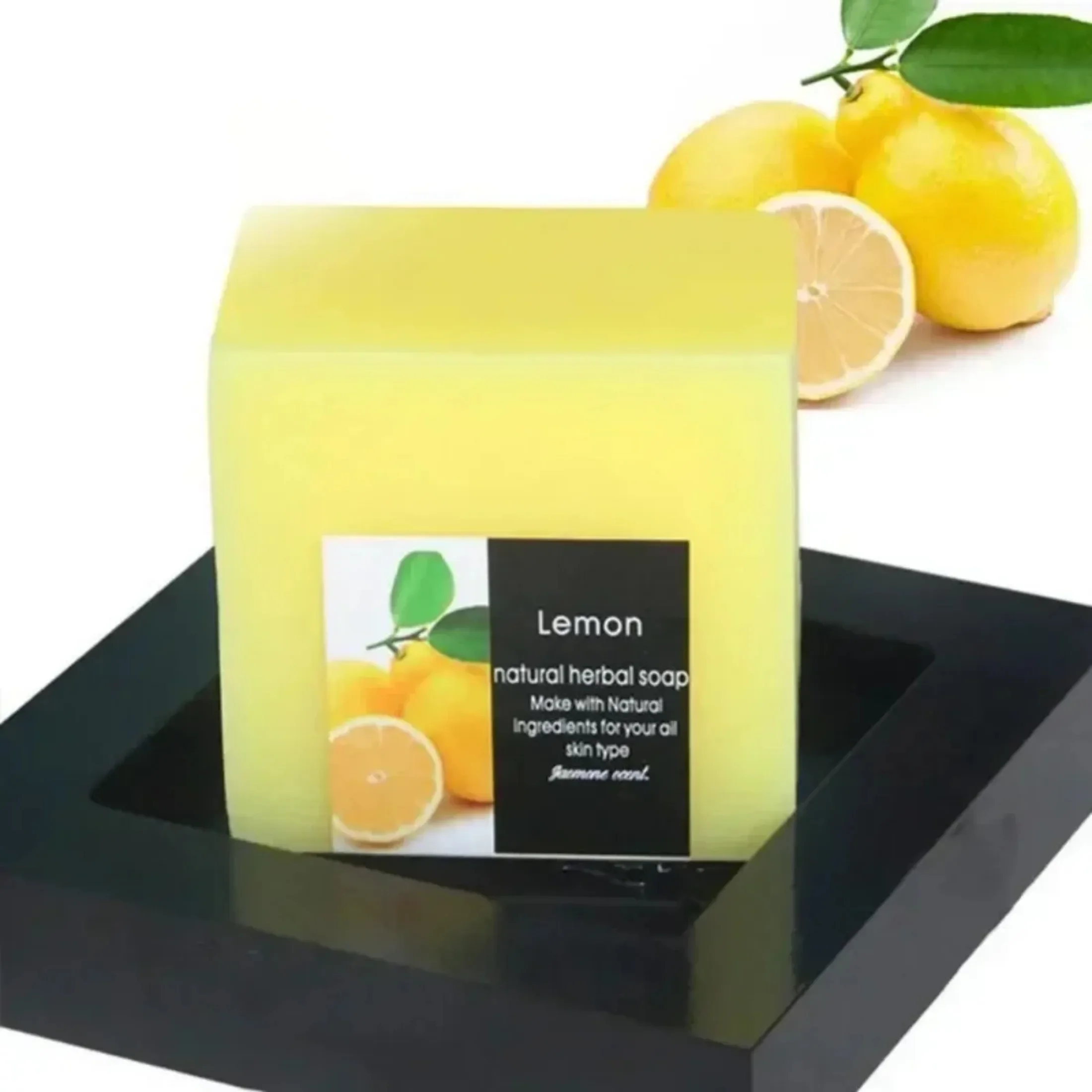 100g Natural Lemon Soap Face Cleanser Oil Control Deep Care Shower Skin Cleaning Soap Whitening Body Moisturizing