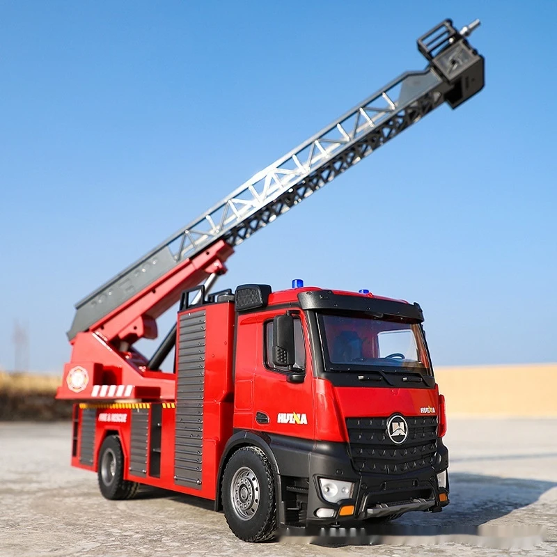 

Wireless Remote Control Car Huina 561 Large 22-channel Remote Control Water Spray Ladder Children's Engineering Fire Truck Toy L