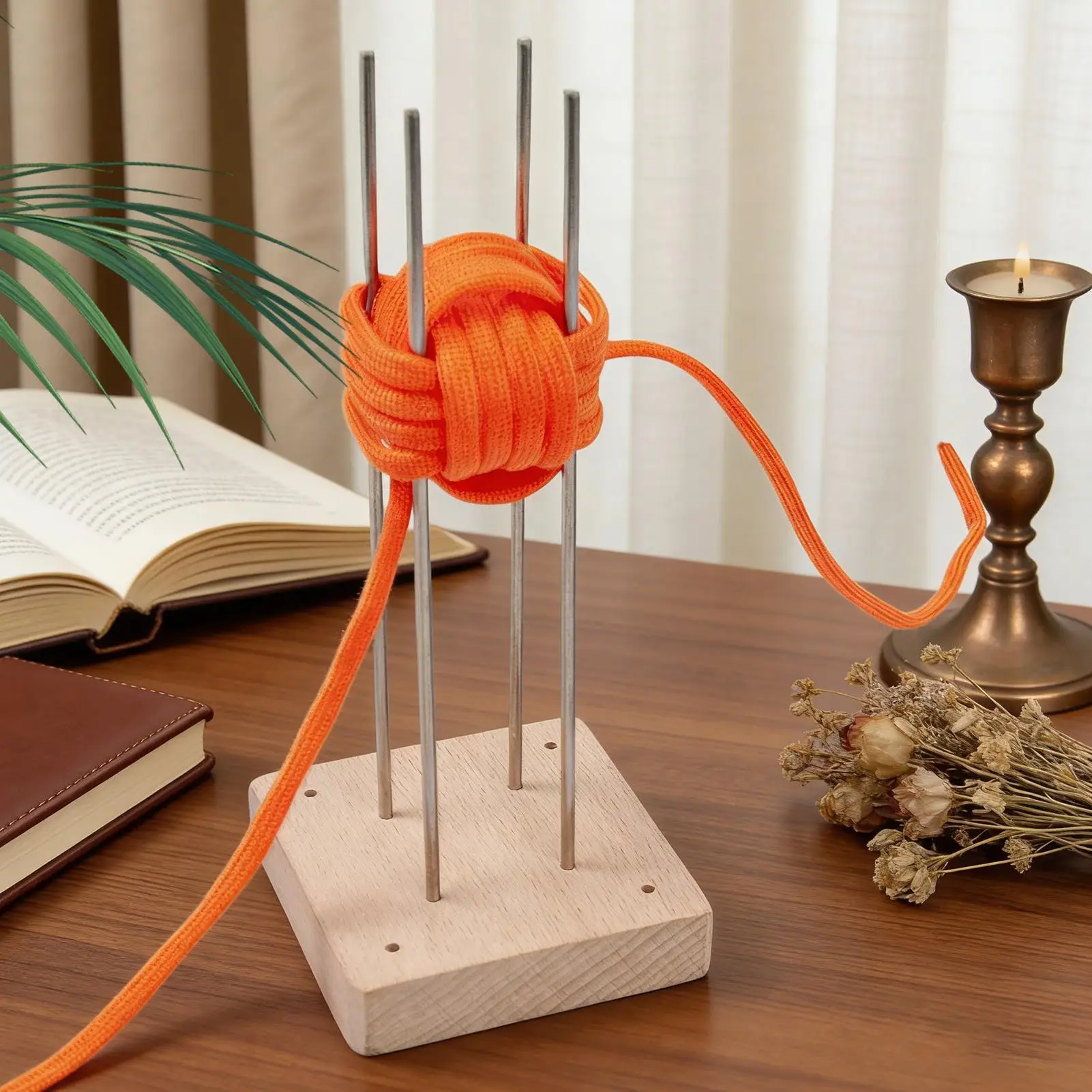 DIY Monkey Fist Jig Wooden Base Knotters Craft Supplies Monkey Fist ...