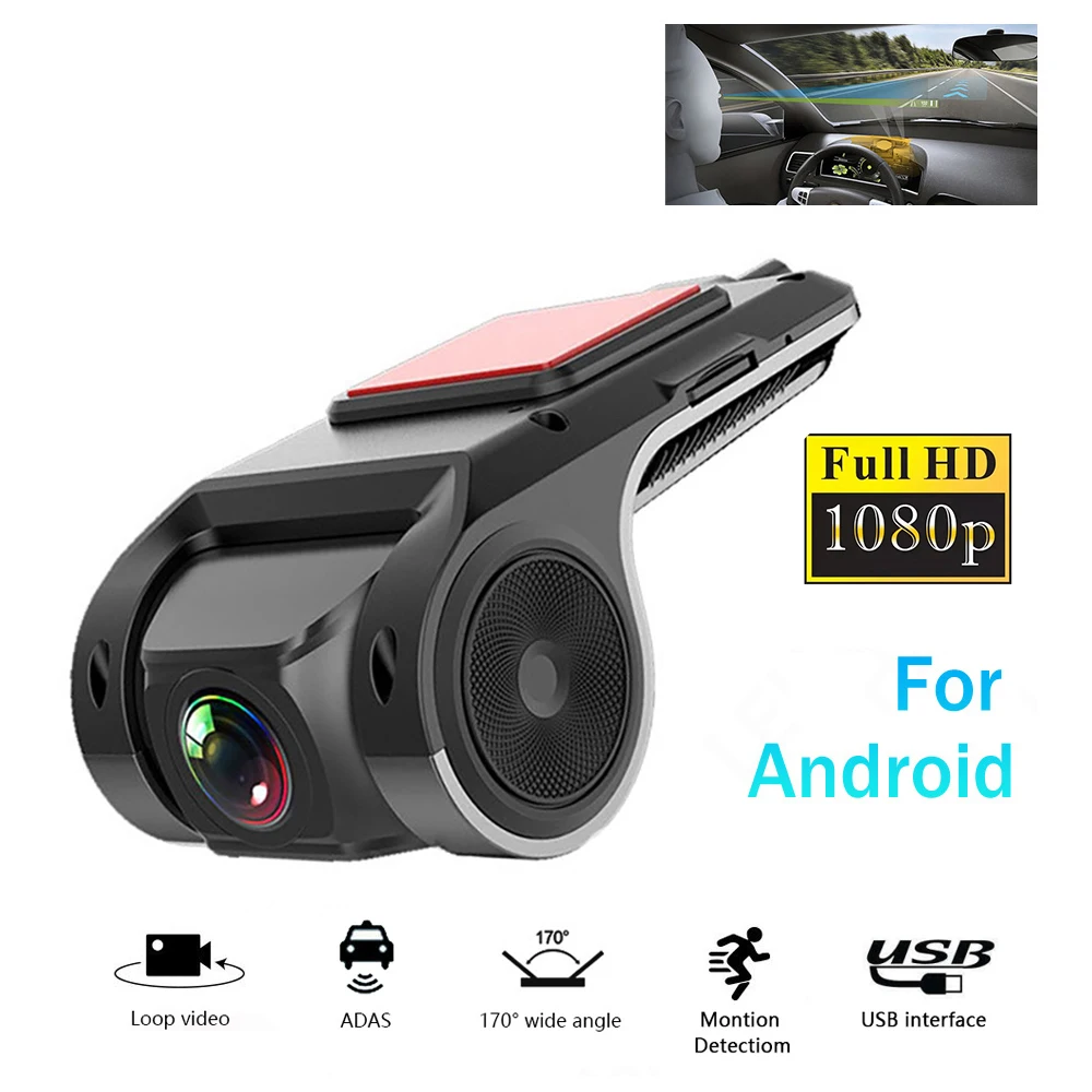 Car Dvr 1080p Full Hd Usb Dash Cam Adas Vehicle Video Recorder Auto Dash Camera Parking Monitor