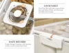 Divided Veggie Tray with Lids for Party Stackable Snack Trays Fridge Appetizer Charcuterie Relish Platter Food Storage Container 4