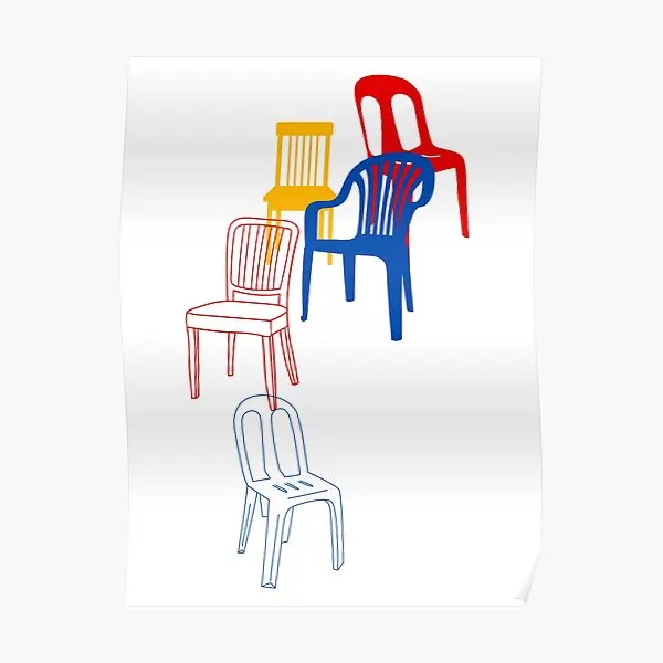 

Красочный Современный художественный простой стул, плакат, домашний Забавный художественный Декор, роспись, декор для комнаты, винтажная Настенная роспись без рамки