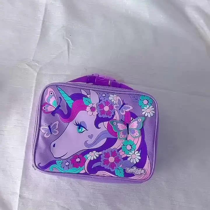 Smiggle パープル ユニコーン柄 ランチバック、ショルダーバッグ S4bd027838e72458fa5f3bbc5f4873