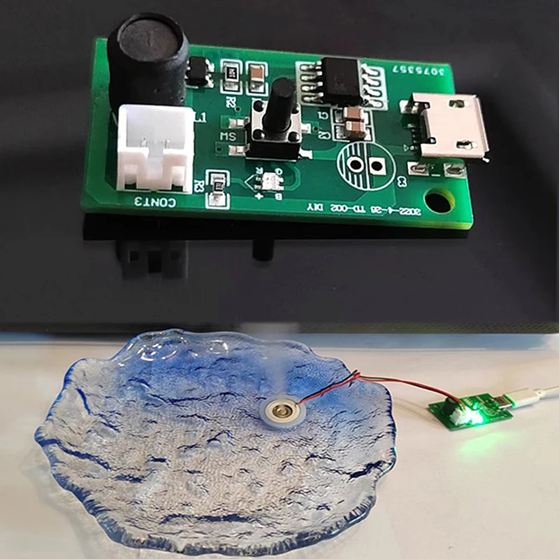 다채로운 빛 USB 가습기 분무 모듈, USB 미니 가습기, DIY 키트, 미스트 메이커, 드라이버 회로 기판, 안개