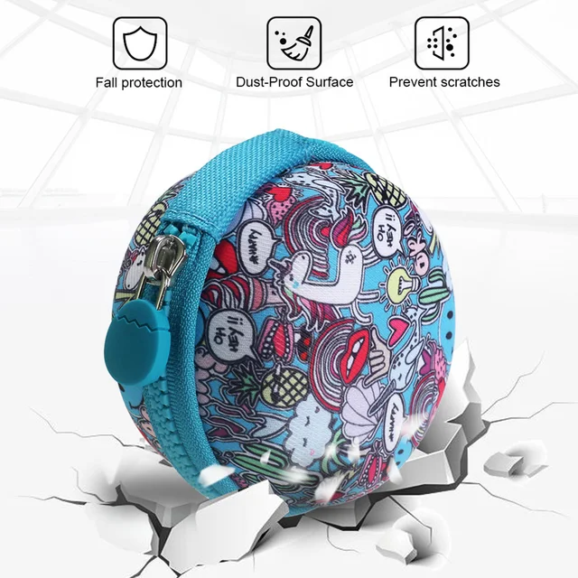 Virtual Electronic Digital Pets Travel Bag with Carabiner Hand Strap EVA Electronic Pet Machine Carrying Case for Tamagotchi Pix 6