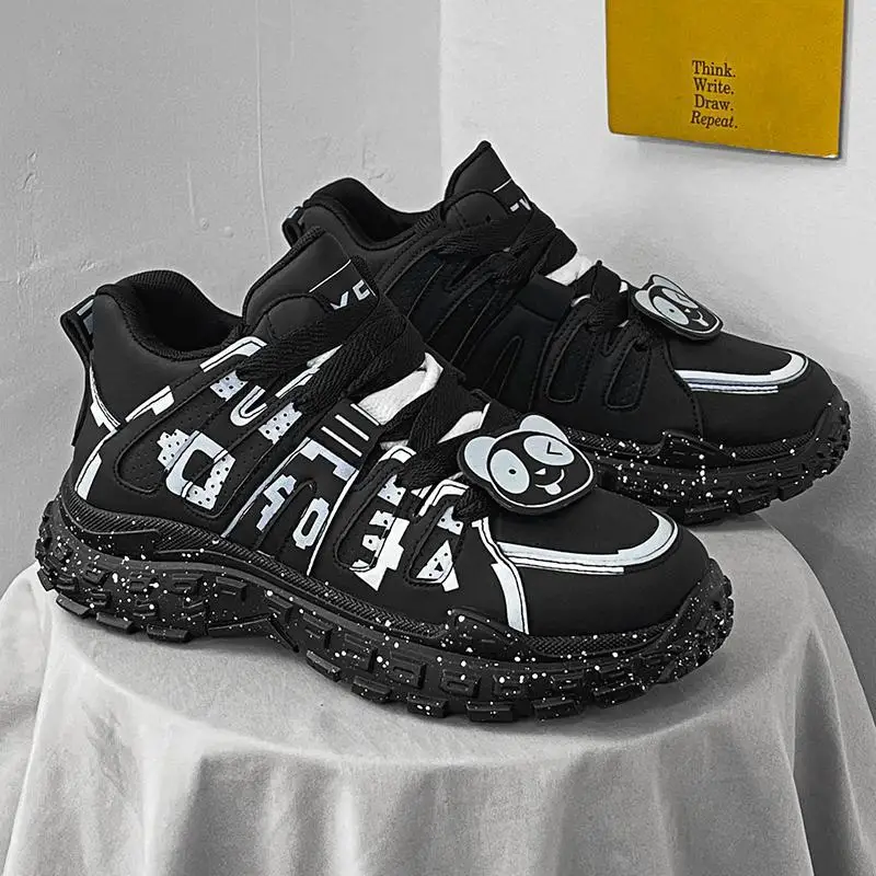 

Men's Shoes 2023 New Stylish Sneaker Men's Thick Bottom Summer Breathable Sports Leisure Easy Wear Tide Shoes Autumn