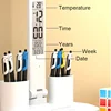 LED Desk Lamp USB Dimmable Touch Foldable Table Lamp with Calendar Temperature Clock Night Light for Study Reading Lamp 3