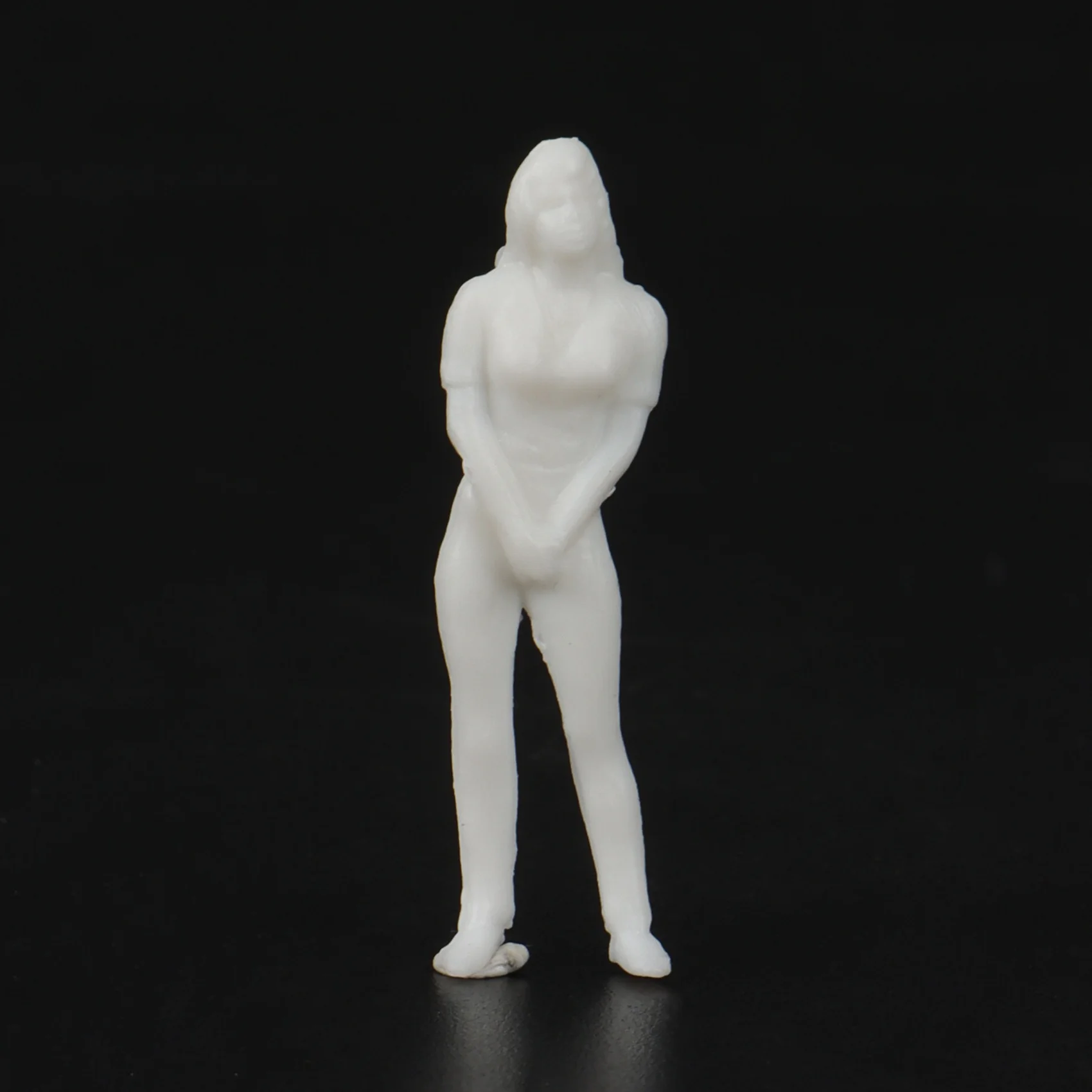 Architectural Model Human Scale HO Model Plastic Peoples White Figures 1:50 10 Pieces