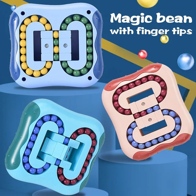 Rotating Magic Be-an Fingertip Toy Stress Relief Toys for Kids and Adult Fidget Decompression Spinning Magic Beans Kids Gift 1