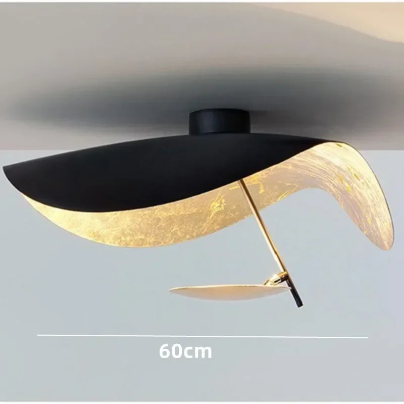 Modern Manta Pendant Lamp Flying Saucer Hat industrial retro replica design lamp white black Restaurant, bedroom pendant light 4